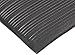 NoTrax T42 Standard PVC Safety/Anti-Fatigue Comfort Rest Ribbed Foam, for Dry Areas, 27" Width x 36" Length x 3/8" Thickness, Coal
