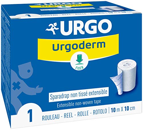 Urgo - Sparadrap avec papier protecteur - Fixation pansements/dispositifs - Extensible non tissé -...