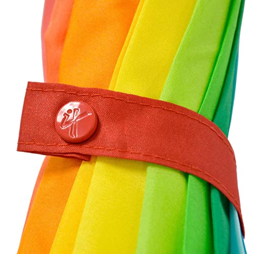 iX-brella-Paraguas-XXL-arco-iris-129-cm-fibra-de-vidrio-ligero-multicolor-grande-Rainbow-Mango-de-gancho-redondo-129-cm