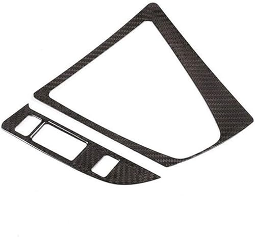 Miniatura 3 de YIWANG 100% fibra de carbono real coche cambio cambio marco marco marco ajuste para BMW M3 M4 F80 F82 F83 2014-2018 mano izquierda accesorios