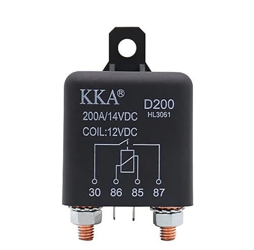 Relé 120A, relé de servicio continuo de 12 V, relé de alta corriente de 4 pines, interruptor de relé de carga dividida, relé de arranque de alta