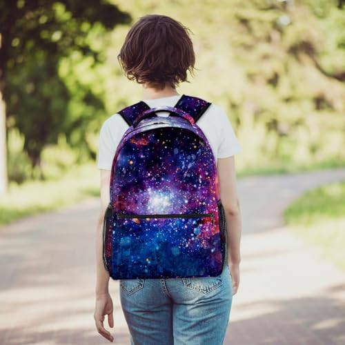 Sac de voyage décontracté galaxie vive pour les sorties et cours des ados