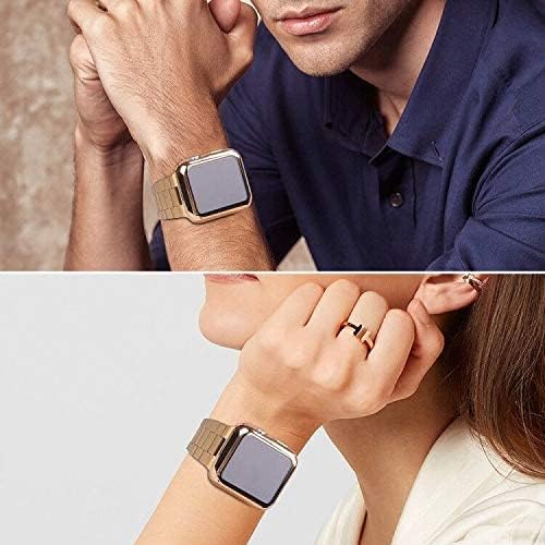 Miniatura 5 de Wolait Compatible con Apple Watch Band de 1.929 in 1.811 in 1.772 in 1.732 in 1.654 in 1.496 in 1.575 in 1.614 in, correas de acero inoxidable para