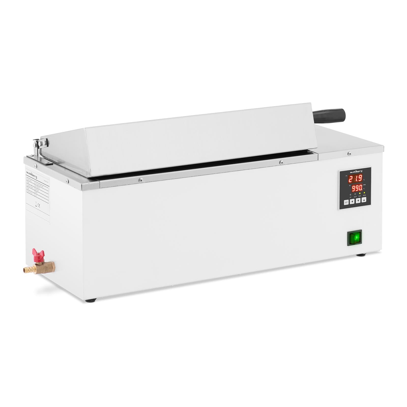 Steinberg Systems SBS-TWB-400 Thermostatisches Wasserbad digital 11 l 5-100 °C 420 x 180 x 150 mm LED-Anzeige 1050 W beheiztes Labor-Wasserbad