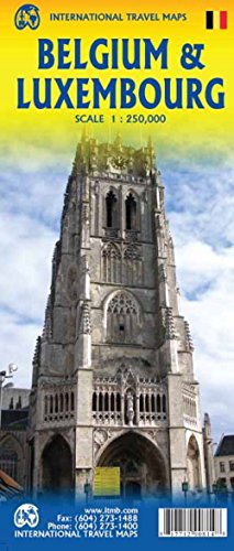 Belgium & Luxembourg Travel Reference Map 1:250K