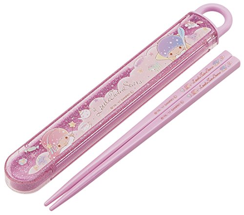 SKATER Set of chopsticks (16.5cm) & chopsticks caseLittle Twin Stars 40th [ABS2AM] (Japan Import)