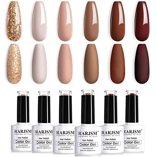 Set de Esmaltes de Gel RARJSM 6 Colores Varios miniatura 1