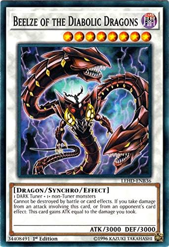 Miniatura 1 de Yu-Gi-Oh! - Beelze de los dragones diabólicos - LEHD-ENB36 - Común - 1ª Edición - Mazos de héroes legendarios - Baraja Aesir