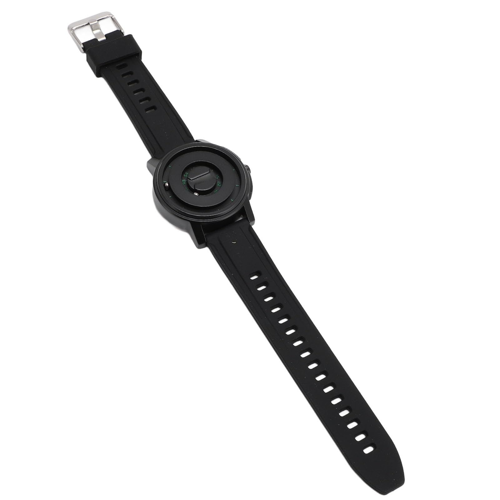 Naroote Orologi Al Quarzo, Orologio Minimalista con Levitazione Magnetica Ad Alta Precisione, Resistente all'acqua di 30 Metri, per Uomini e Donne (Scala verde guscio nero)