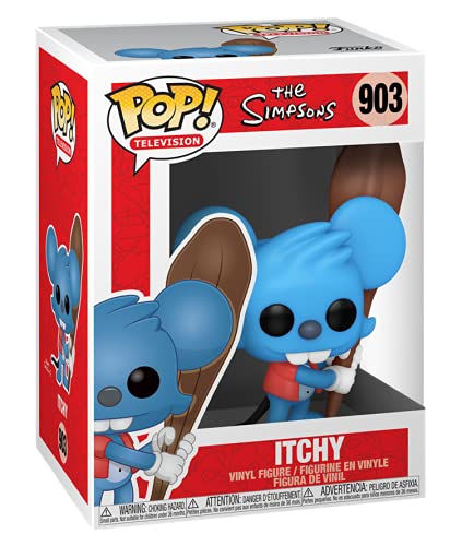 The Simpsons - Itchy Funko Pop! Vinyl Figure (Bundled with Compatible Pop Box Protector Case), Multicolored, 3.75 inches - Image 3