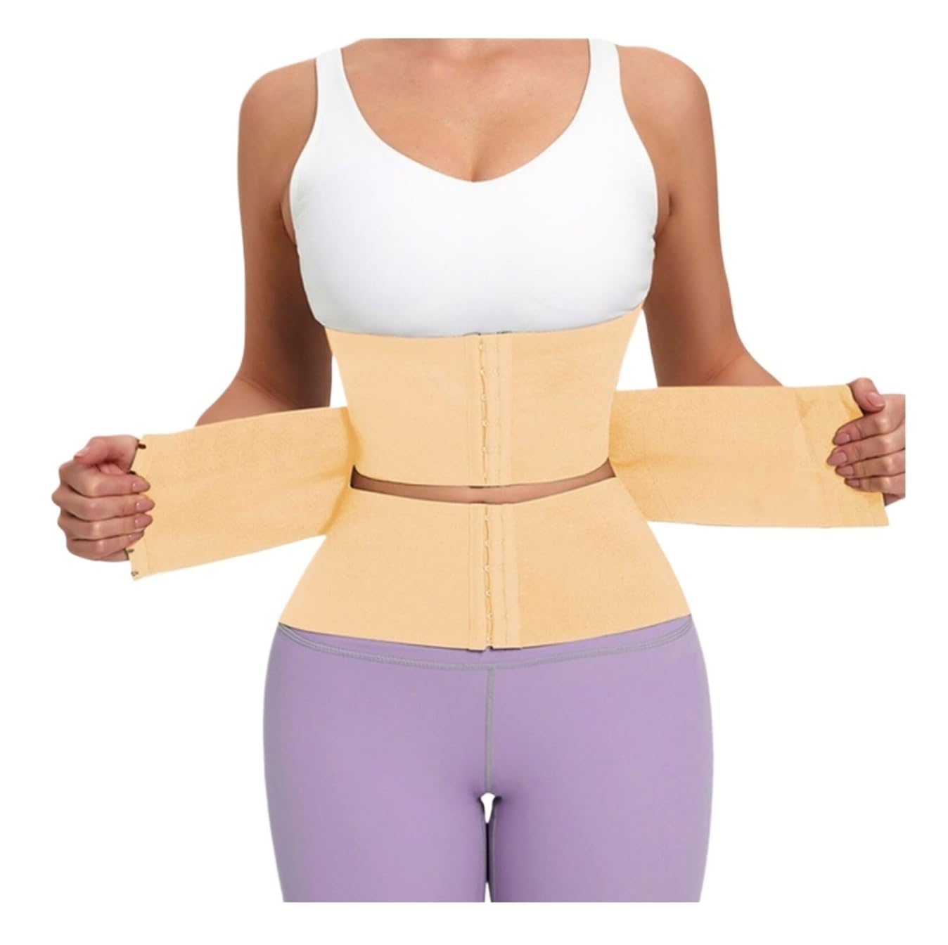 Faja Lumbar Faja Moldeadora De Cuerpo, Cinturón Adelgazante, Ropa Interior Correctora De Abdomen, Faja Moldeadora De Cintura, Faja Moldeadora Cinturón Apoyo Lumbar(Beige,M)