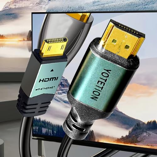 YOTETION Mini HDMI to HDMI Cable 50FT, High Speed 4K 60Hz HDMI 2.0 Cord, Compatible with Camera, Camcorder, Tablet and Graphics/Video Card, Laptop, Raspberry Pi Zero W by YOTETION - Used condition - Image 7
