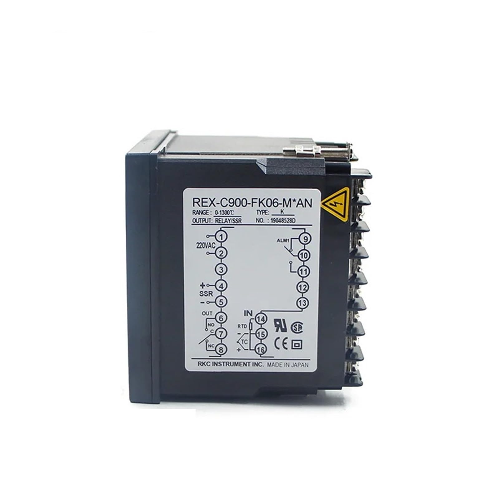 Controlador de temperatura digital C110-240V con alarma, múltiples entradas, relé y salida, termostato.