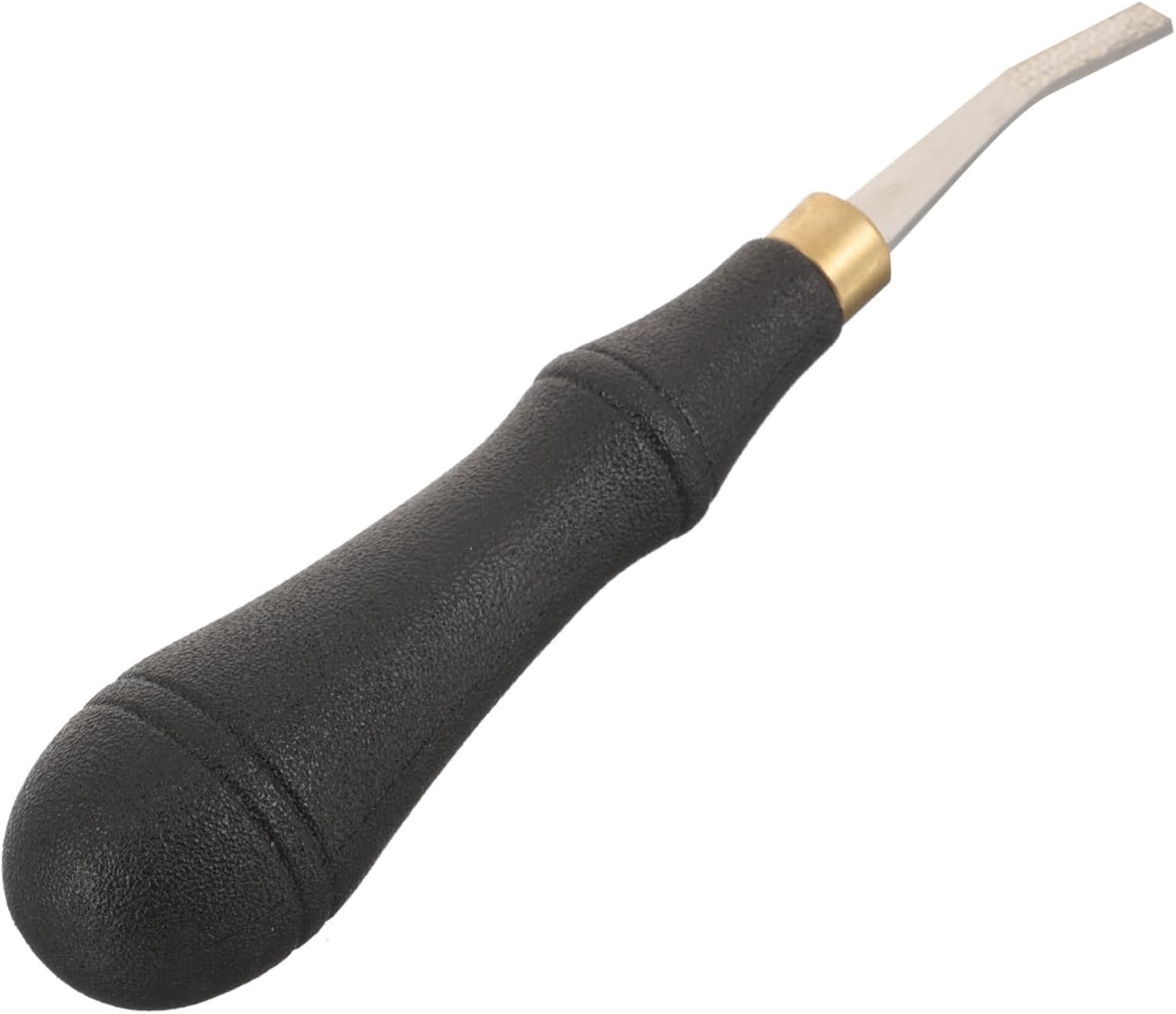 Homoyoyo Stainless File for Leather Polishing Ergonomic Flat Sharpening Tool Handle for Precision Grinding and Finishing