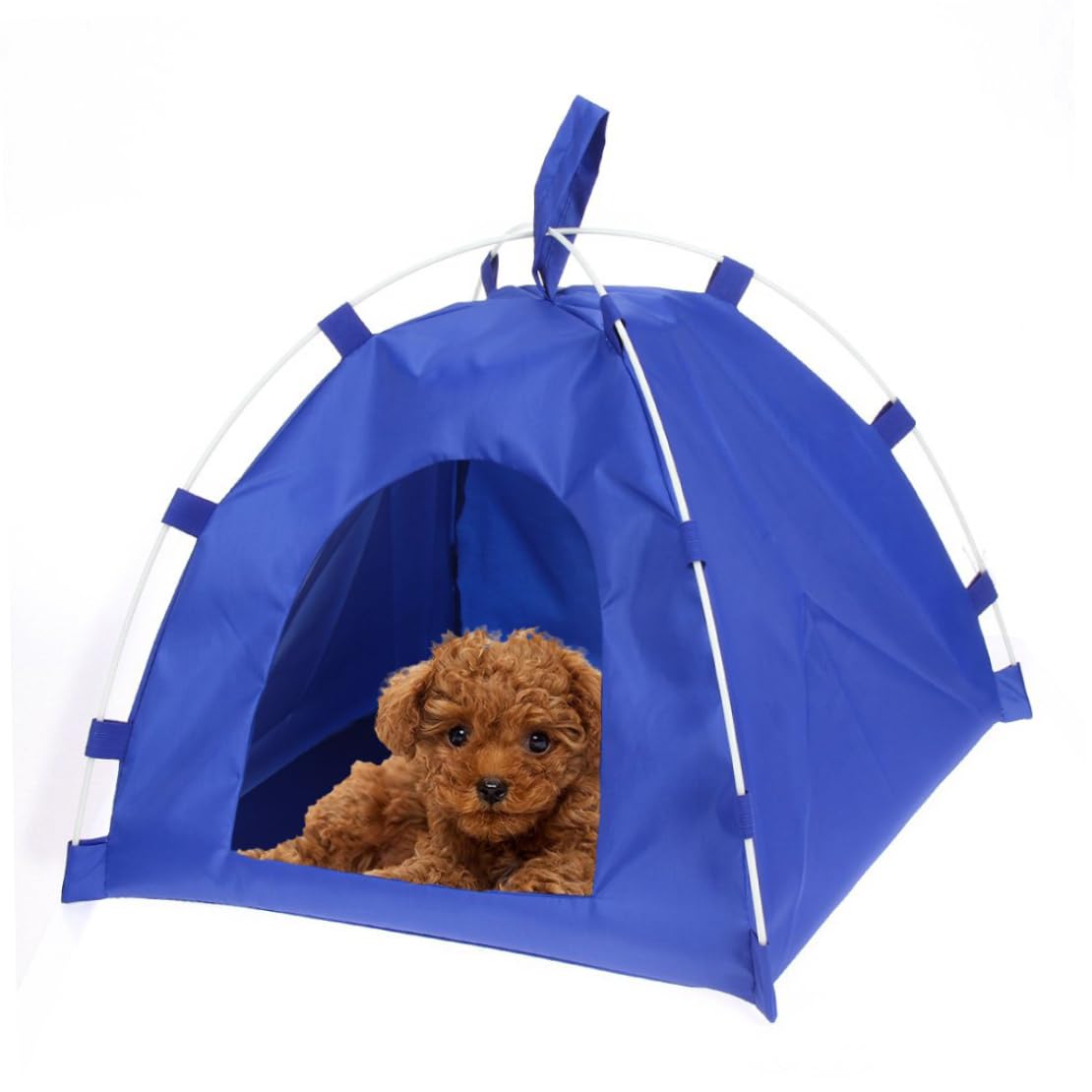 Portable Pet Supplies Folding Pet Tent Outdoor Dog Sun Shelter House Mini Kitty Cat Dog Tent Blue Mini Cat