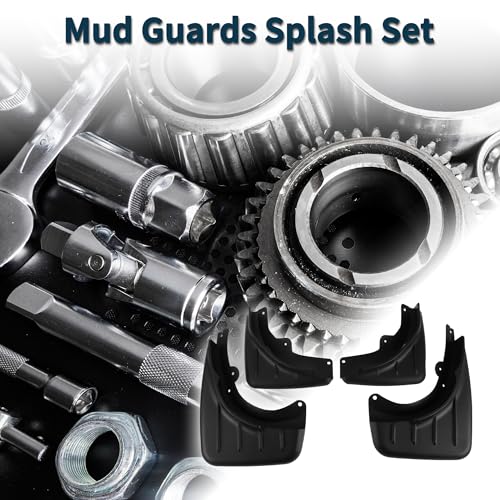 Image of Mud Flaps Splash Guards for Porsche Cayenne 2006-2010 W /Mount Accessories Mud Guards Front and Rear 1 Set