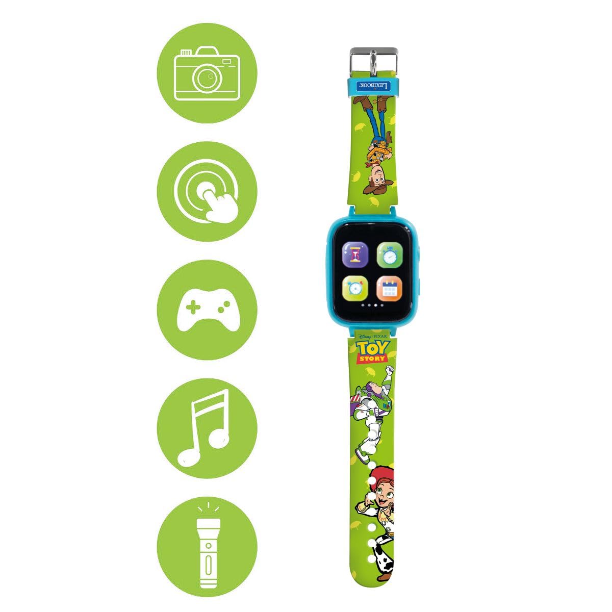LEXIBOOK, Toy Story, Toy Story Color Screen Watch with Camera and 8GB Memory Card, Green, DMW070TSLXB - Image 2