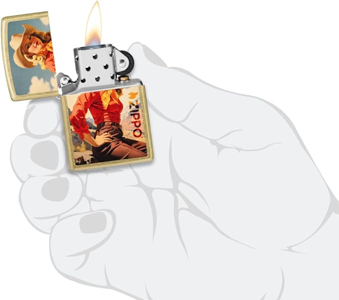 Encendedor Zippo Brass Original miniatura 4
