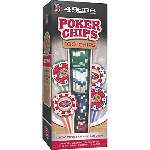 Masterpieces San Francisco 49ers 100 Piece Poker Chips