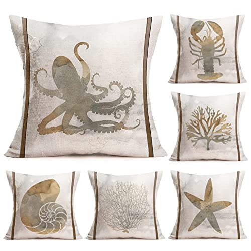 Ocean Theme Throw Pillow Covers