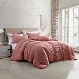 Modern Threads - Comforter Set - Down Alternative Brushed Microfiber - Elegant All Season Bedspread Set - Includes Comforter, Shams, & Decorative Pillow - Luxurious Bedding - Dark Rose