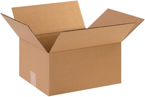 Secure Seal - Paquete de 50 cajas de cartón corrugado de 12 x 10 x 6 unidades