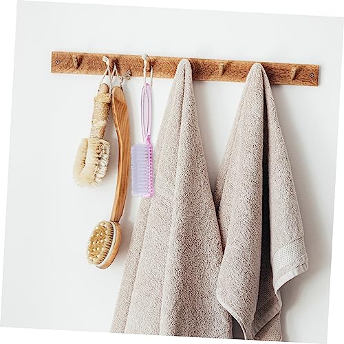 FRCOLOR 6 Pçs Cabo Escova De Unhas Limpador De Unhas Limpador Doméstico Escova De Limpeza De Unhas E