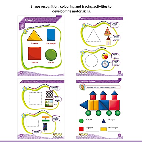 Image of Woodsnipe Tiny Steps - Maths Number Writing Book B | Age 3 to 5 Years | 1 to 50 Number For Homeschooling | Tracing and Writing Practice | Fun Filled Activity for Nursery Kids