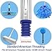 EaseYourDay 4-Section 1.3 ft. to 5.2 ft. Stainless Steel Pole Mop Replacement Handle Standard American Threading Compatible with All Cleaning Head with 3/4 Inch American Threading System