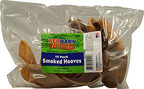 Red Barn 10 pack Naturals Smoked Hooves Dog Chews, Net Wt 14 oz