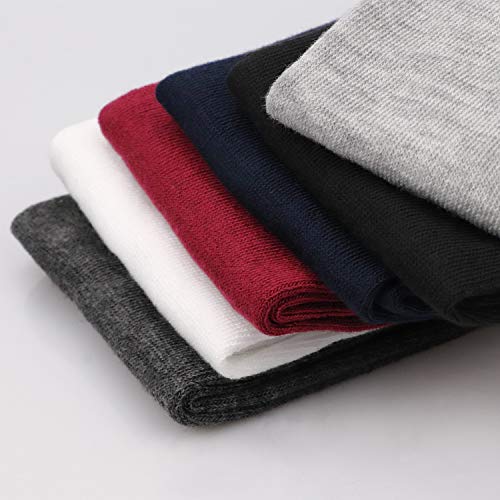 Image of DRESHOW 6 Pairs High Thigh Socks Striped Over Knee Thin Tights Long Stocking for Women Leg Warmer