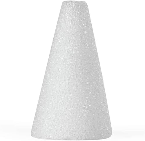 Miniatura 4 de Hygloss Products Conos de espuma - Espuma para manualidades (XPS) para proyectos, artes y manualidades, base de 4 pulgadas de alto x 2.5 pulgadas,