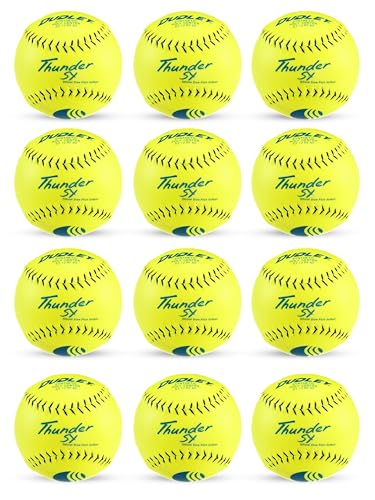 DUDLEY USSSA Thunder SY Slowpitch Classic M Stamp Softball - 12 Pack