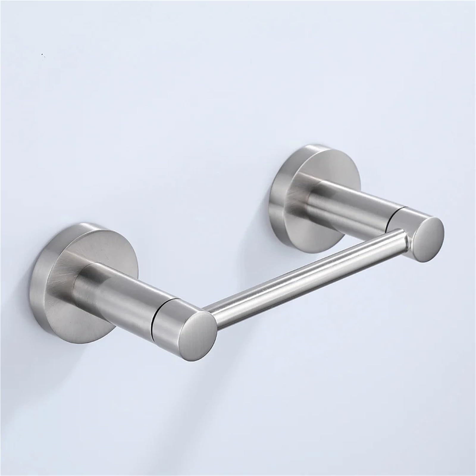 Portarrollos Papel Higienico Estante de Soporte de Papel higiénico de aleación con Bandeja, Accesorios de baño, Rollo for Colgar en la Pared de Cocina(Brushed)