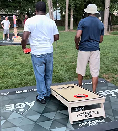 Usa Flag Cornhole Board Set - Professional Cornhole Boards - No Bounce! Made Of 3/4 Inch Baltic Birch Plywood, Includes Handles, Made In Usa, Professional Tournament Style, Ace Pro Player Approved #TOP5