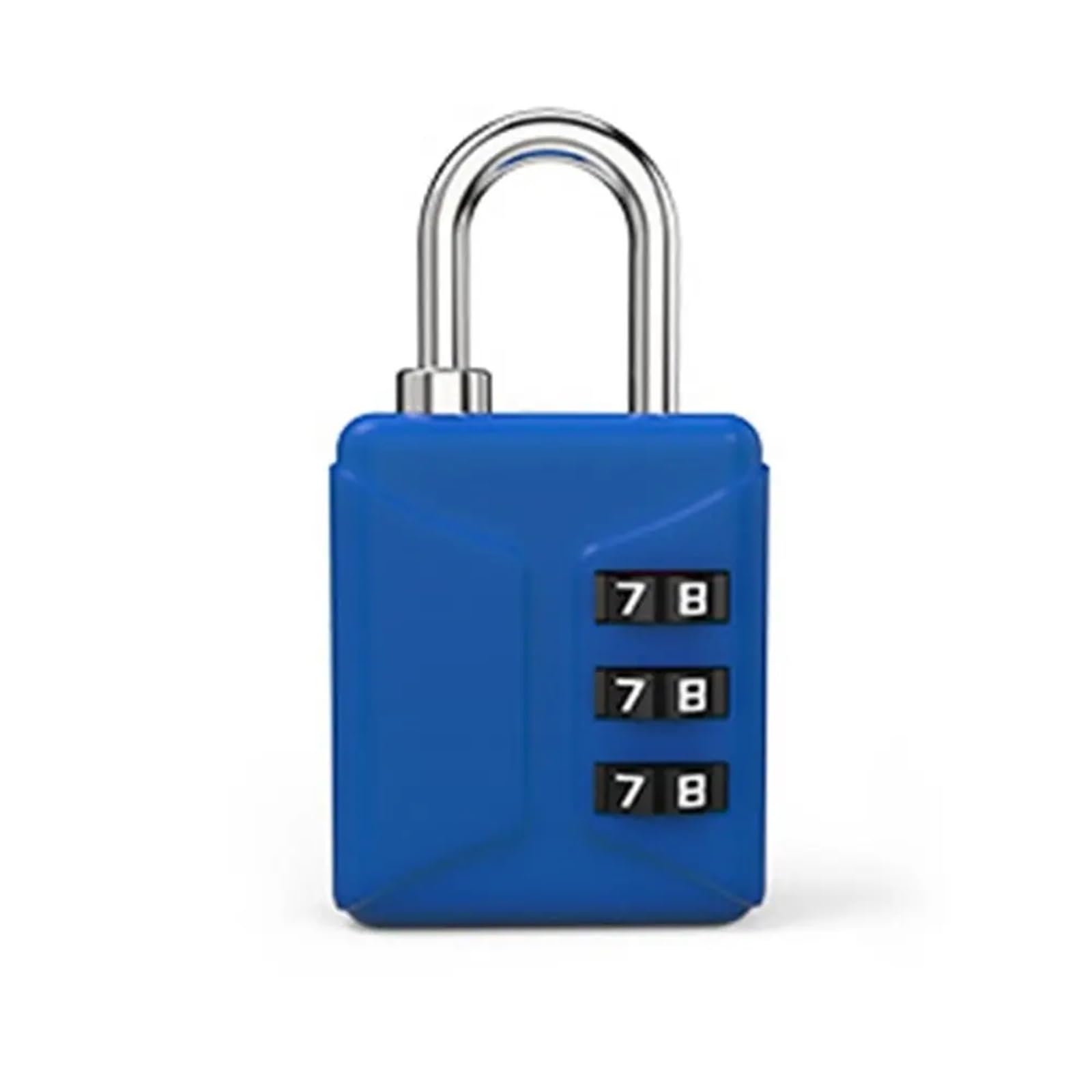 Rrypbovg Blue Lock Luggage Backpack Zipper Lock Mini Password Padlock Trolley Case Password Lock(Blue)