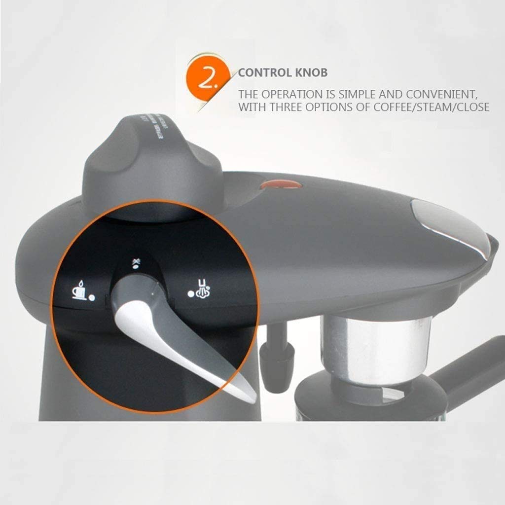 Máquina de Espresso Máquina de 5 Bares de cafetería con espumación de la Varita, cafetera 370W for café Espresso, Capuchino, Latte
