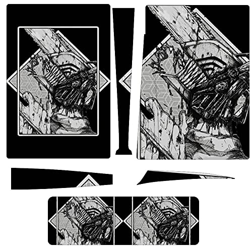Chainsaw Man stickers for PS5 PVC removable gum,Durable, Bubble-Free, Scratch and Dust Resistant - Adventure Games