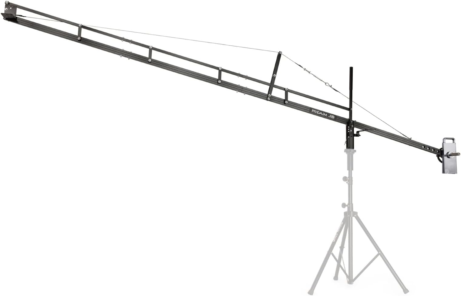PROAIM 14ft Camera Crane Jib Arm for 3-axis Gimbals, Pan-Tilt & Fluid Head. for DSLR Video Cameras up to 8kg /17.6lb (P-14)