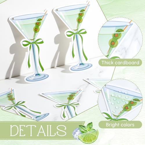 Image of Dispowreath 4 Pcs Dirty Martini Party Banner Bar Themed Bachelorette Party Decorations Hanging Sign for Espresso Martini Birthday a Tini Bit Older Decorations