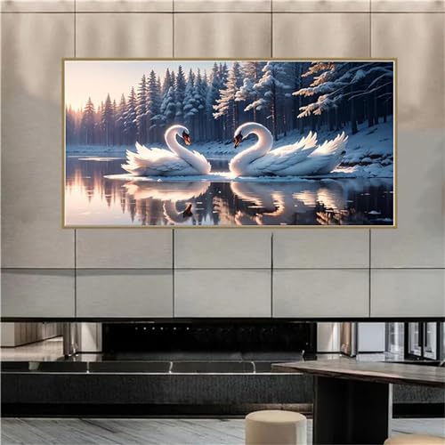 5D Diamond Painting Adulte Neige de Cygne Loisirs Créatifs Enfant Point de Croix