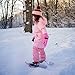 JAN & JUL Waterproof Snow Rainpants for Toddler Girls (Fleece-Lined: Dusty Pink, 4T)