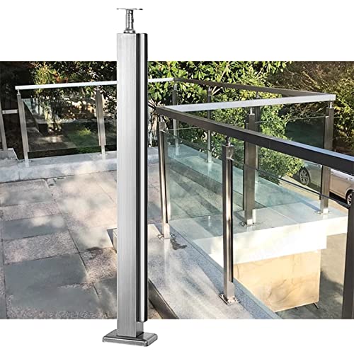 Poteau de garde-corps en acier inoxydable pour sécuriser une piscine ou une terrasse extérieure