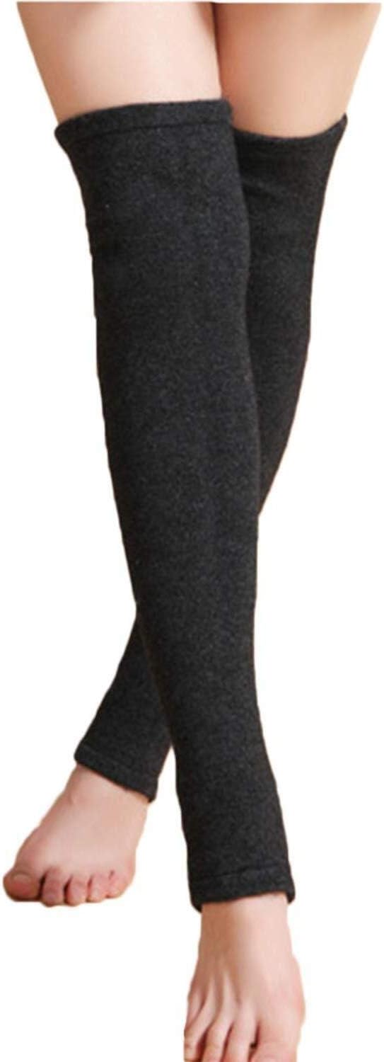 Hudong 膝サポーター カシミヤ製 秋冬 保温 レッグウォーマー レディース メンズ オフィス 自転車 防寒グッズ ロング インナー 膝 ウォーマー 血行促進 痛み軽減 保温サポーター 冷え取り スポーツ バイク 登山 お出かけ用 男女兼用 50cm フリーサイズ 2枚組 Color A