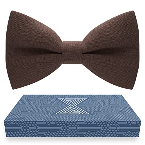 Image of Bow Tie House Mens Bowties Pre-tied Shape Clip on Bowtie Solid Men Formal Wear for kids, baby boys, toddler any age bow ties