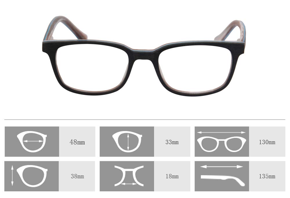 6.50 +7.00 Gafas de Lectura para computadora con Bloqueo de luz Azul de Gran Aumento Hombres Mujeres-ZF115