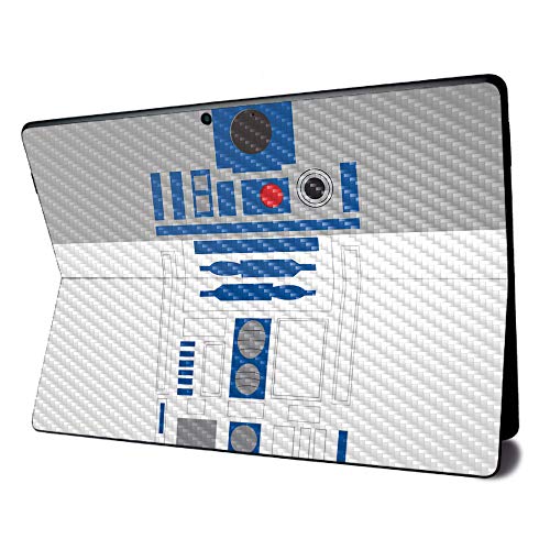 Image of MightySkins Carbon Fiber Skin for Microsoft Surface Pro X - Cyber Bot | Textured Carbon Fiber Finish | Easy to Apply, Remove, and Change Styles | Made in The USA,Model Number: CF-MISURPRX-Cyber Bot