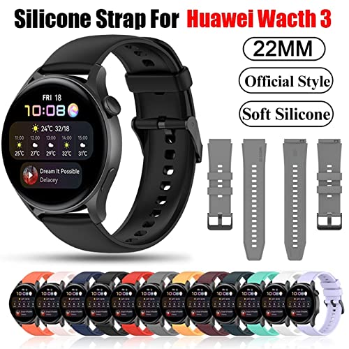Bracelet 22mm anti-transpiration pour montres Huawei GT2 et GT3 - 2