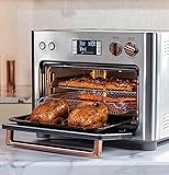 Café Couture Oven with 14 essential cooking modes, including Air Fry, CrispFinish, Bake, Broil, Roast, Toast, Pizza, WiFi & Smart Connected, Voice Control, Countertop Small Appliances, Steel Silver