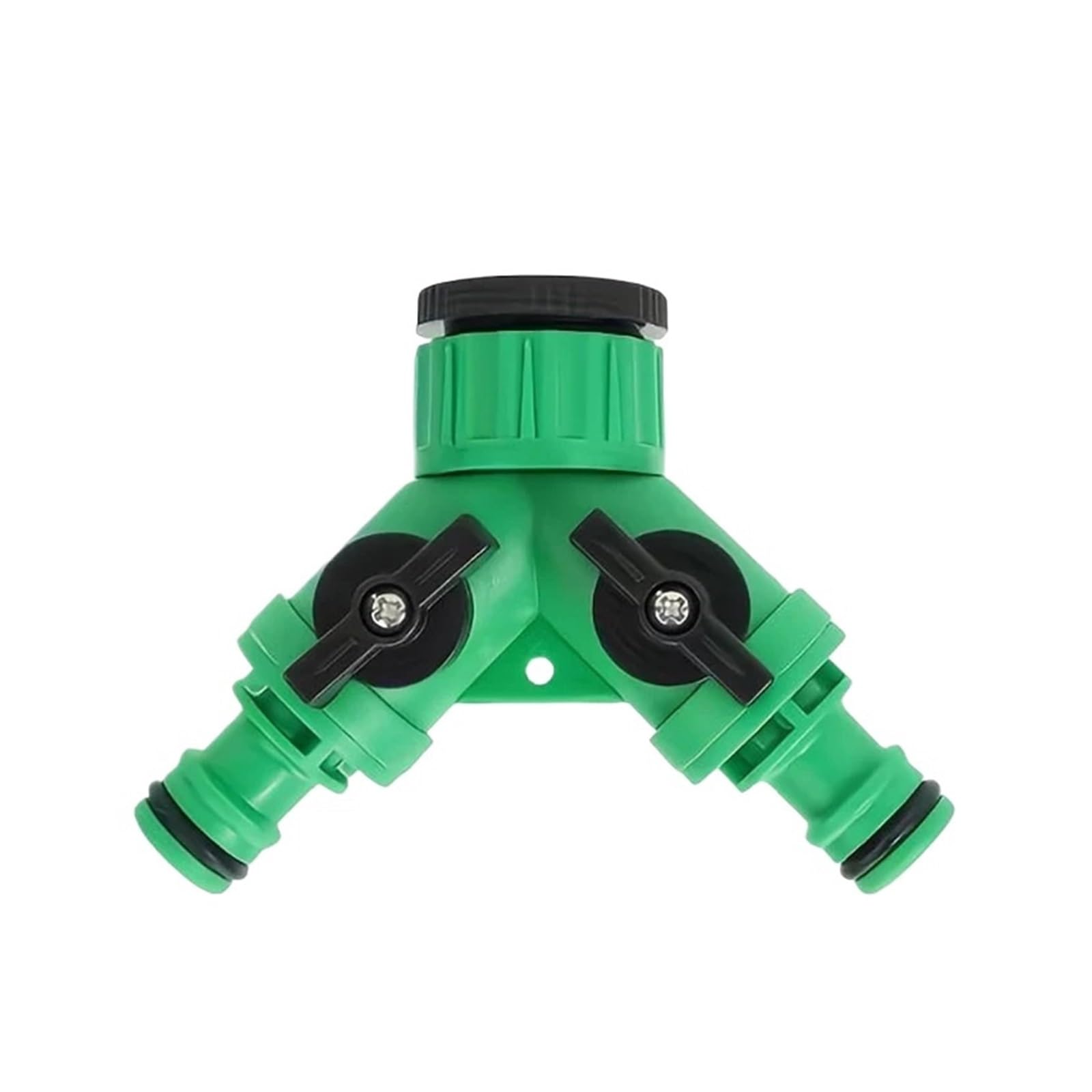 Dual Outlet Water Splitter Valve 2 Way Y Hose Splitter 1/2''-3/4'' Garden Faucet Connector, Dual Outlet Water Valve Tap Adapter for Irrigation Car Wash